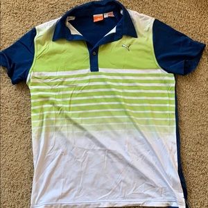 Puma Tennis shirt and Fila shorts